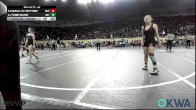 115 lbs Quarterfinal - Kadence Rutherford, Grove Takedown Club vs Autumn Belvin, Shelton Wrestling Academy