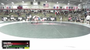 184 lbs Cons. Round 6 - Cole Gray, Western Colorado vs Colter Bye, Upper Iowa