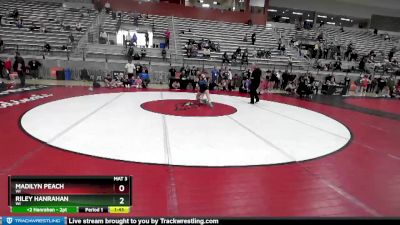 58 lbs 5th Place Match - Madilyn Peach, WI vs Riley Hanrahan, WI