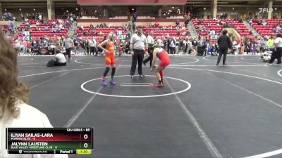 85 lbs Round 5 - Iliyah Sailas-Lara, Pomona Elite vs Jalynn Lausten, Blue Valley Wrestling Club