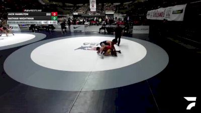 Champ. Round 2 - Jack Hamilton, Scripps Ranch High School Wrestling vs Nathan Wightman