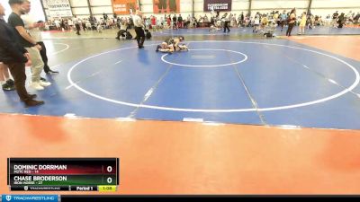 105 lbs Rd# 9- 2:15pm Saturday Final Pool - Dominic Dorrman, M2TC Red vs Chase Broderson, Iron Horse