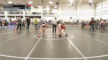 117 lbs 3rd Place - Ashley Ely, Goffstown vs Maddilynn Riesbeck, Wolfpack WC