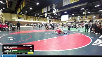 160 lbs Champ. Round 1 - Javier Sanchez, Steele Canyon vs Logan Alawneh, Temecula Valley