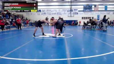 285 lbs Quarterfinal - Brandon McNack, EDISON PREP vs Adrian Havens, SKIATOOK