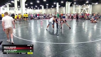157 lbs Round 3 (10 Team) - Brock Weaver, Camden Greasers vs Nicolas Olvera, Naperville Phoenix