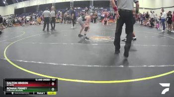 107 lbs Round 2 - Dalton Hinson, KC Elite vs Rowan Finney, Carolina Reapers