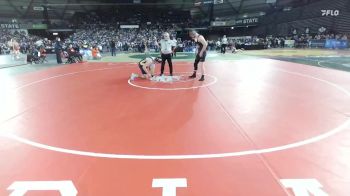 Boys 1B/2B 165 Champ. Round 1 - Jake Sullivan, Okanogan vs Carsen Bisbing, Naselle Jr/Sr