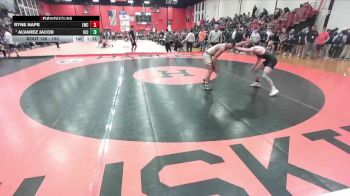 150 lbs Champ. Round 1 - Alvarez Jacob, Elmhusrt (IC CATHOLIC) vs Ryne Nape, New Lenox (LINCOLN-WAY CENTRAL)