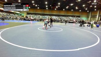 110 lbs Consi Of 8 #1 - Mattilyn Givens, Allen vs Cheyenne White, Lassen