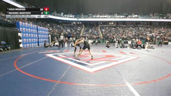 6A 138 lbs 3rd Place Match - Maveric Monteith, Ashbrook High School vs Cole Shuster, East Chapel Hill