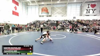 70 lbs Cons. Round 5 - Sawyer Macfarland, Warrior Warehouse Wrestling vs Muhammad Abid, Greece Storm Wrestling Club