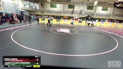 106 lbs Round 1 - Londyn Allen-Hunsaker, Pierre T.F. Riggs vs Sofia Ramos, Central Florida Wrestling