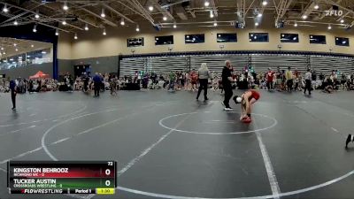 72 lbs Round 3 (8 Team) - Kingston Behrooz, Richmond WC vs Tucker Austin, Crossroads Wrestling