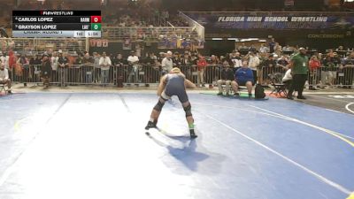 144 3A Champ. Round 1 - Grayson Lopez, Land O`Lakes vs Carlos Lopez, Harmony