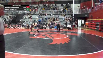 100 lbs 3rd Place Match - Lucille Zimmerman, Fort Madison vs Emma Staebler, Clear Creek-Amana