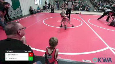 37-40 lbs Rr Rnd 2 - Miles Sanders, Sallisaw Takedown Club vs Gage Peters, Roland Youth League Wrestling