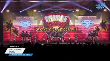 CYC Allstars - Hail [2024 L1 Senior - D2 - Small Day 2] 2024 Spirit Sports Grand Nationals