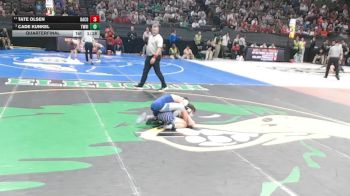 Quarterfinal - Cade Kunkel, Twin River vs Tate Olsen, Banner County