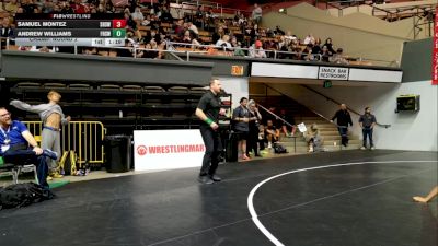 Junior Boys - 150 lbs Champ. Round 2 - Andrew Williams, Frontier High School Wrestling vs Samuel Montez, Selma High School Wrestling