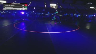 93 lbs Cons. Sub-semis - Jase Stocks, True Grit Wrestling vs Cooper Bagley, Fortius Wrestling