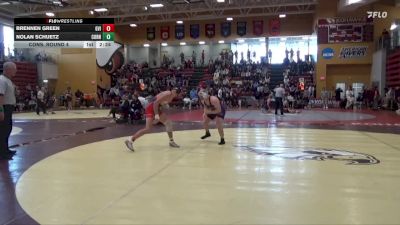 165 lbs Cons. Round 4 - Nolan Schuetz, Cornell College vs Brennen Green, Grand View (Iowa)