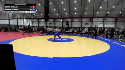 Junior Boys GR - 138 lbs Cons. Round 1 - Brett Harman, IL vs Atheer Alwadi, WA