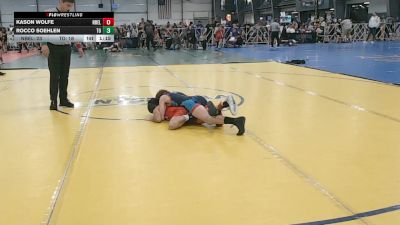 80 lbs Round 5 - 3:00pm Friday - Kason Wolfe, Nebraska Elite vs Rocco Soehlen, Team Ohio