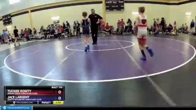 74 lbs Semifinal - Tucker Dowty, Indian Creek Wrestling Club vs Jace Largent, South Dearborn Wrestling Club