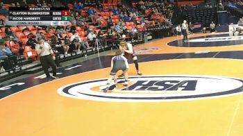 1A 132 lbs Cons. Round 1 - Jacob Hardesty, Canton vs Clayton Blumenstein, Taylor Ridge (Rockridge)
