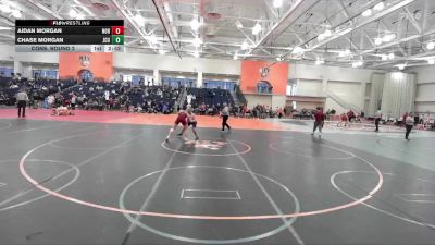 141 lbs Cons. Round 2 - Aidan Morgan, Norwich vs Chase Morgan, John Carroll