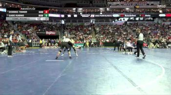 3A-157 lbs Cons. Round 4 - Gabe Rubino, Waukee Northwest vs Dominic Tigner, Norwalk