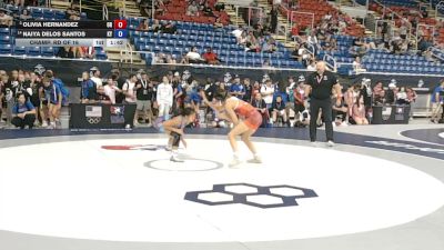 100 lbs Champ. Rd Of 16 - Olivia Hernandez, Oregon vs Naiya Delos Santos, Kentucky