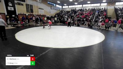190 lbs Semifinal - Zaire Wallace, Norwich Free Academy vs Talil Gray, Stamford