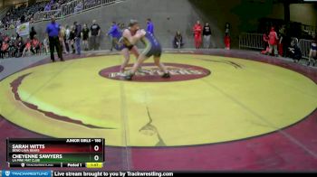 180 lbs Round 2 - Sarah Witts, Bend Lava Bears vs Cheyenne Sawyers, La Pine Mat Club