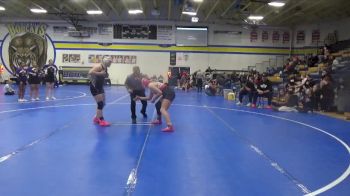 155 lbs Round 3 (8 Team) - Taya Hollingsworth, BCLUW-SH vs Katelyn Hughell, North Metro