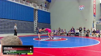 100 lbs Quarters & 1st Wb (16 Team) - Juana Tercero, Gilmer County vs Jiya Dalal, Woodward Academy