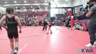 43-47 lbs Rr Rnd 1 - Afton Martinez, Kansas Young Guns vs Tatum Jones, Ponca City Wildcat Wrestling