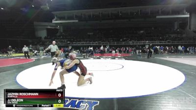 120 lbs Quarterfinal - JJ Deleon, Oak Ridge vs Jazmin Roschmann, Roseville