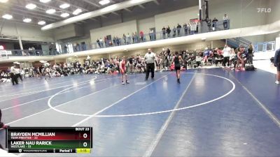 100 lbs 2nd Wrestleback (16 Team) - Laker Nau Rarick, Westlake vs Brayden Mcmillian, Team Prestige