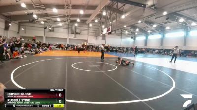 65 lbs Champ. Round 2 - Dominic Russo, Wildcat Wrestling Club vs Russell Stine, Randall Youth Wrestling Club