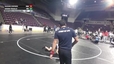 74.4-75.9 lbs Champ. Round 3 - Vaughn Centner, Pueblo West Storm Wrestling vs JoeDen Trujillo, Widefield Wrestling Club