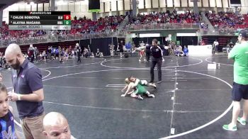 60-64 lbs Cons. Round 1 - Alayna Magana, Warrior Wrestling Academy vs Chloe Sobotka, O`Neill Leprechaun Wrestling