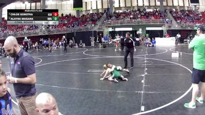 60-64 lbs Cons. Round 1 - Alayna Magana, Warrior Wrestling Academy vs Chloe Sobotka, O`Neill Leprechaun Wrestling