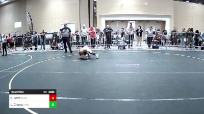 61 lbs Consi Of 16 #2 - Kingston Sato, Team Aggression vs Logan Chang, Lawc