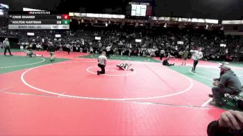 84 lbs 5th Place Match - Kolton Hartman, KAWA vs Crue Shaner, WKA2