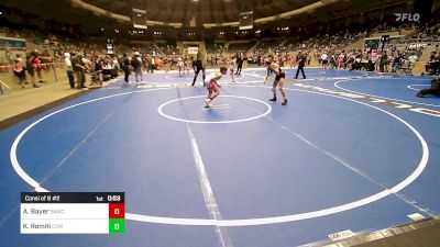 98 lbs Consi Of 8 #2 - Aiden Bayer, BAWC vs Kenneth Romiti, Caney Valley Wrestling