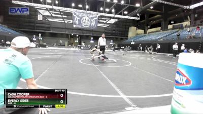 37-40 lbs Cons. Semi - Cash Cooper, Clearwater Youth Wrestling Clu vs Everly Sides, WTC