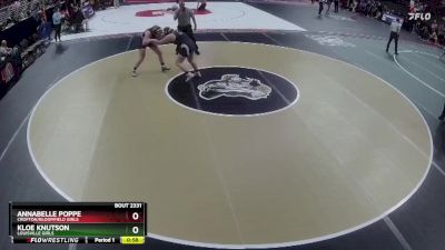 Cons. Round 3 - Annabelle Poppe, Crofton/Bloomfield Girls vs Kloe Knutson, Louisville Girls