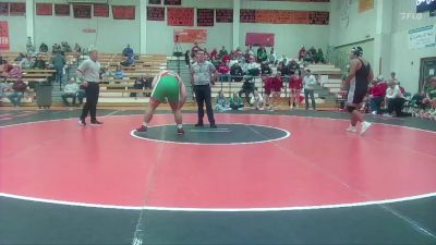 285 lbs Round 3 (6 Team) - Noah Wooley, Wathena-Riverside HS vs Kharson Montgomery, Smith Center HS